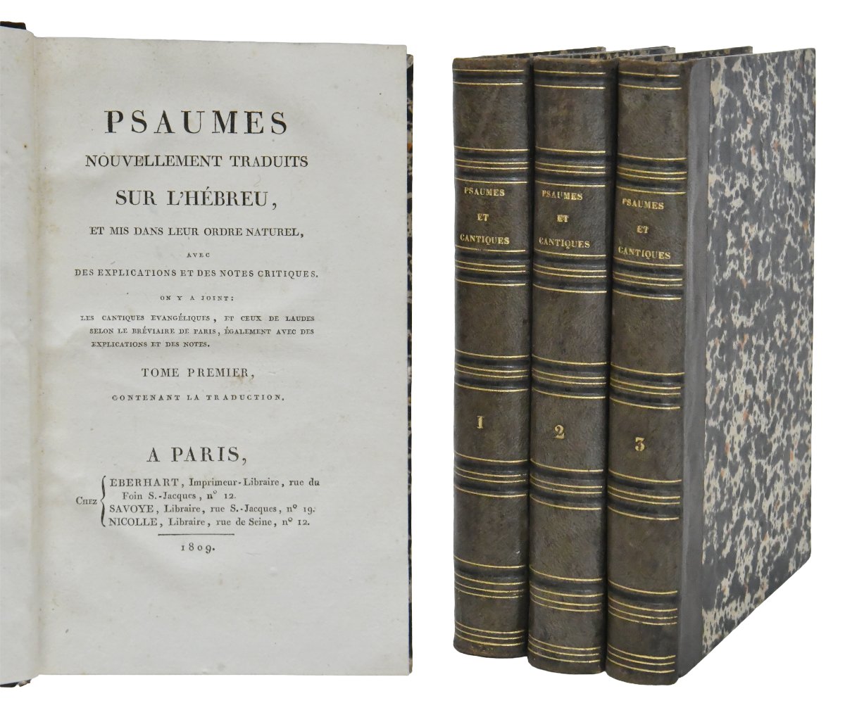 Psalms, 3 Volumes, Paris, Eberhart, 1809