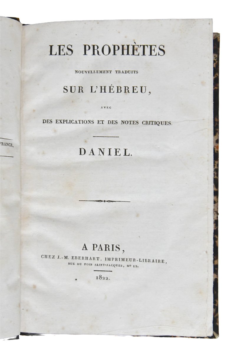 Les Prophètes, l'ensemble de 5 livres, Paris : J.-M. Eberhart; 1820-1822-photo-3