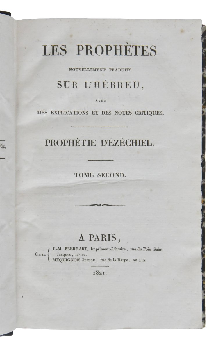 Les Prophètes, l'ensemble de 5 livres, Paris : J.-M. Eberhart; 1820-1822-photo-7