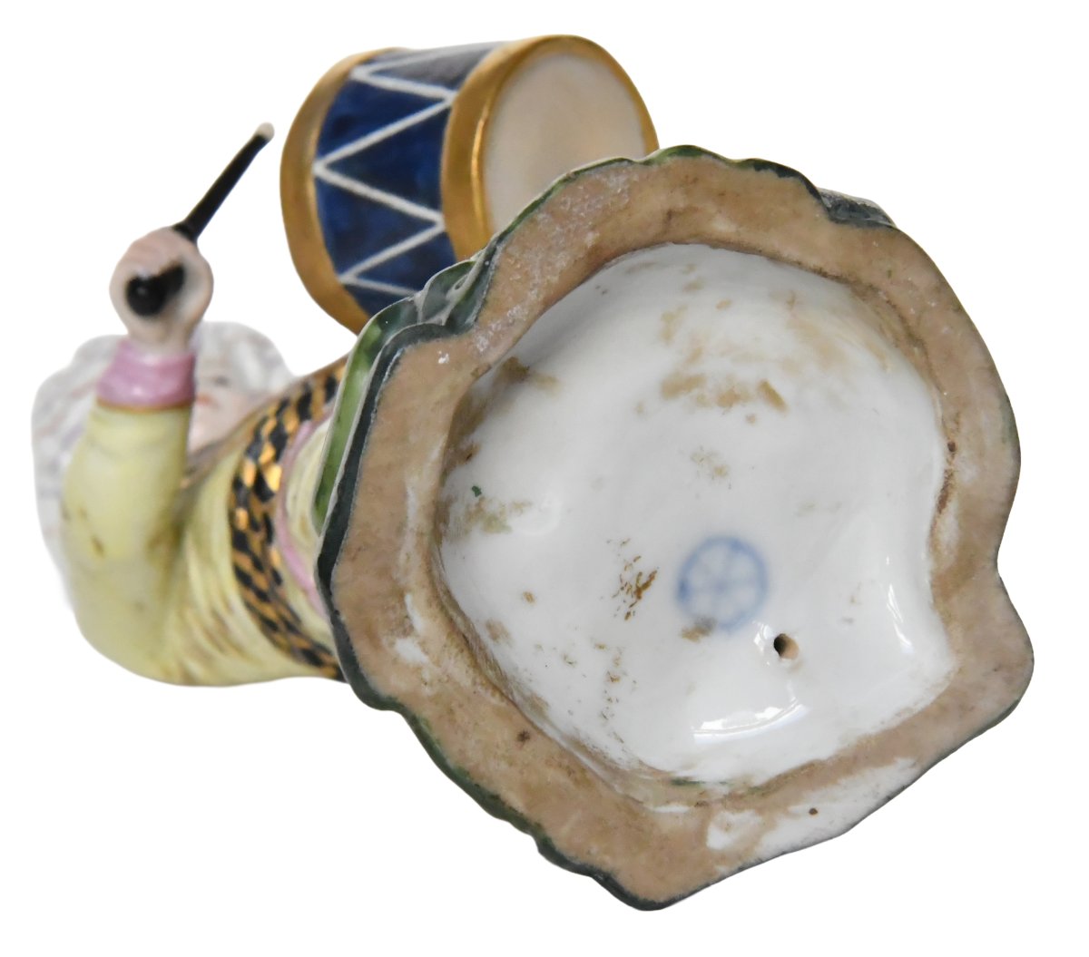 Höchst Passau Porcelain Figurine, Drummer From The "turkish Orchestra" Series-photo-2