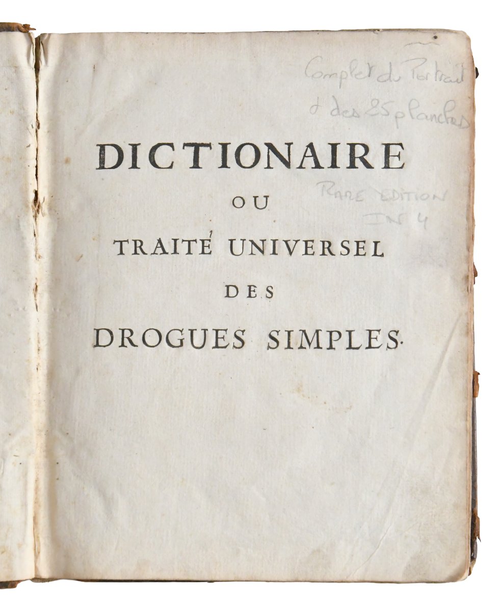  Nicolas LEMERY "Traité Universel des Drogues simples" Chez Laurent d’Houry, 1714; in-4-photo-2