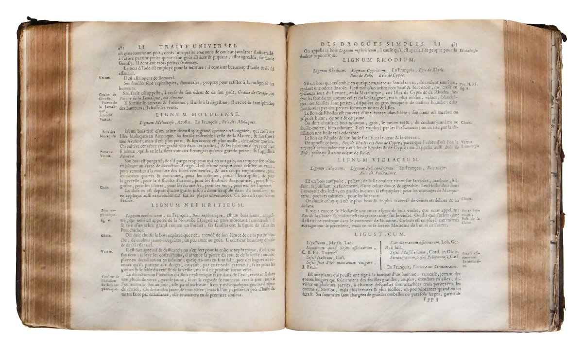  Nicolas LEMERY "Traité Universel des Drogues simples" Chez Laurent d’Houry, 1714; in-4-photo-3