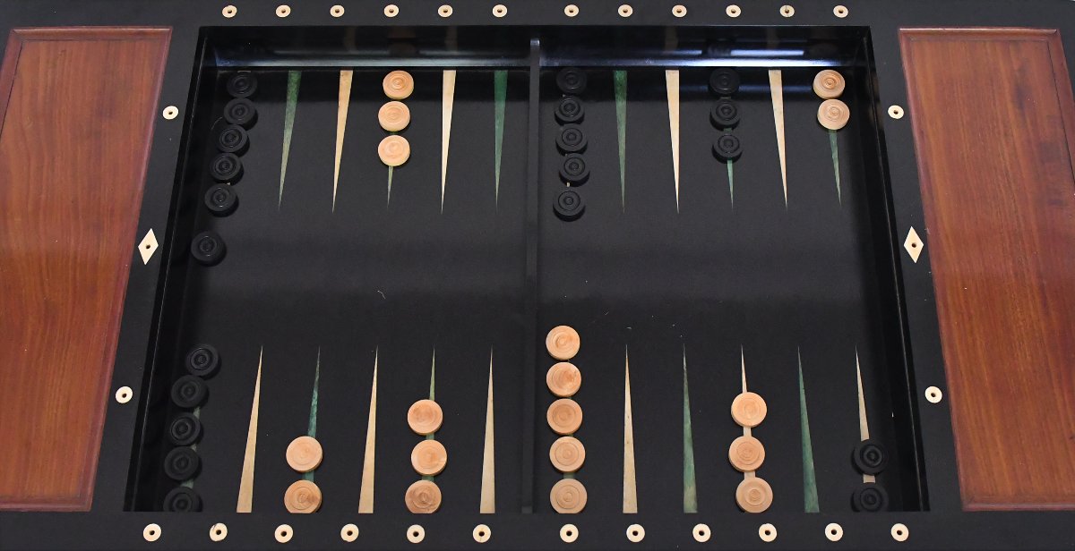 Louis XVI-style Backgammon Table -photo-3