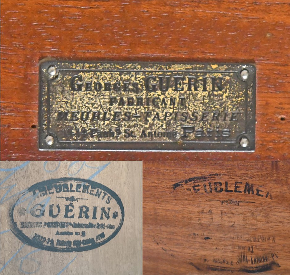 Louis XVI-style Bedroom Set Stamped "georges Guerin, Paris" -photo-8