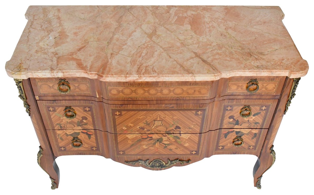 Commode de style Transition en marqueterie -photo-8
