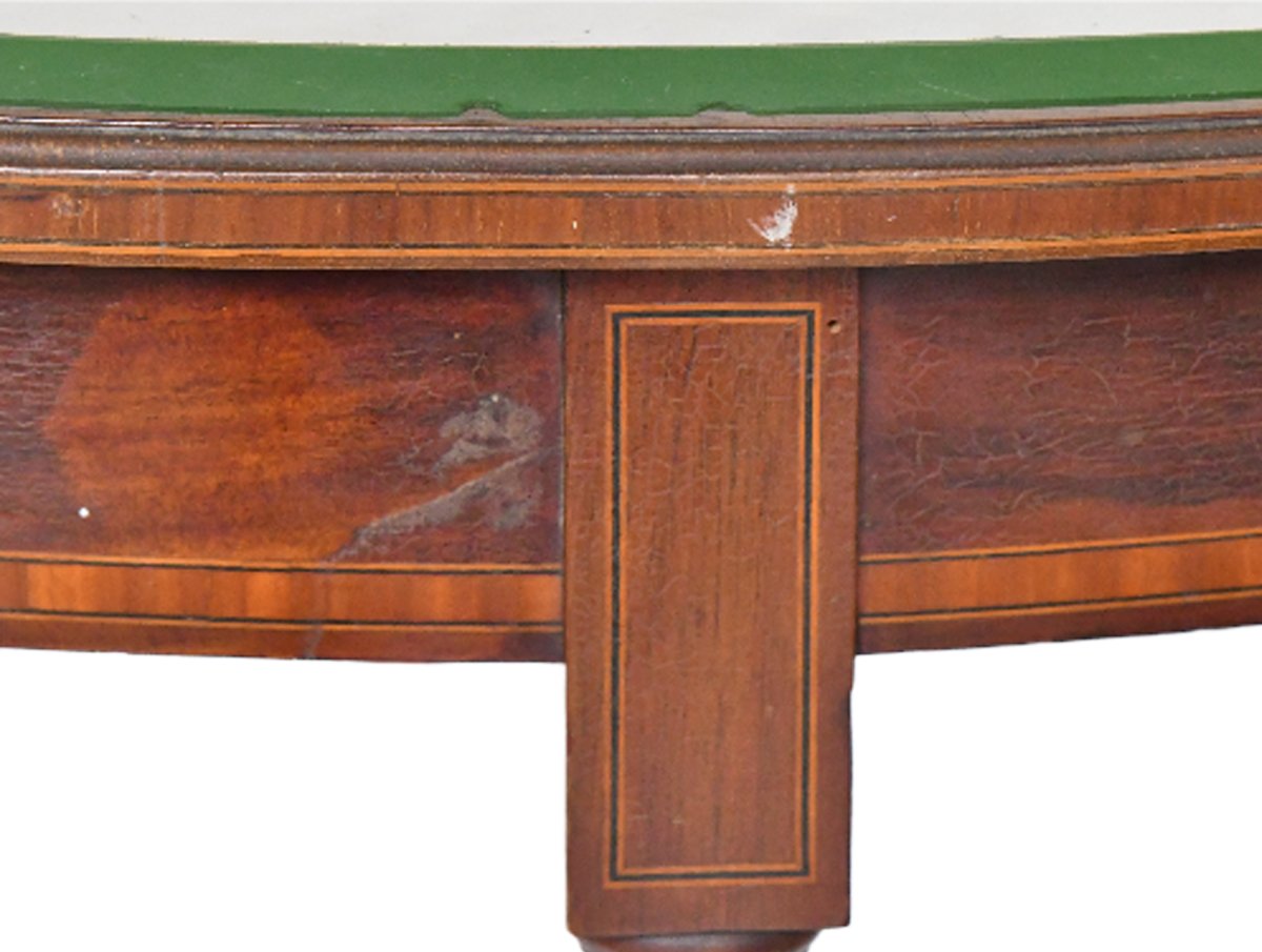 English Side Table With Marquetry -photo-3