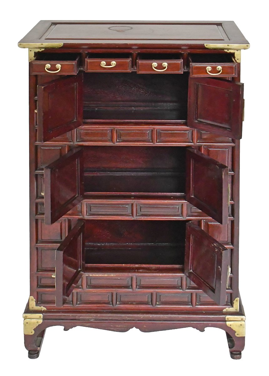 Cabinet à hauteur d'appui Tansu coréen -photo-3