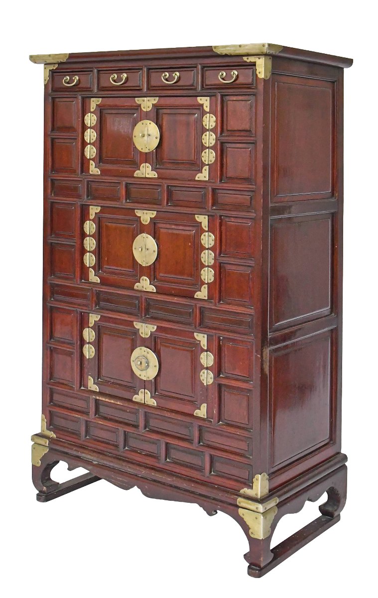 Cabinet à hauteur d'appui Tansu coréen 