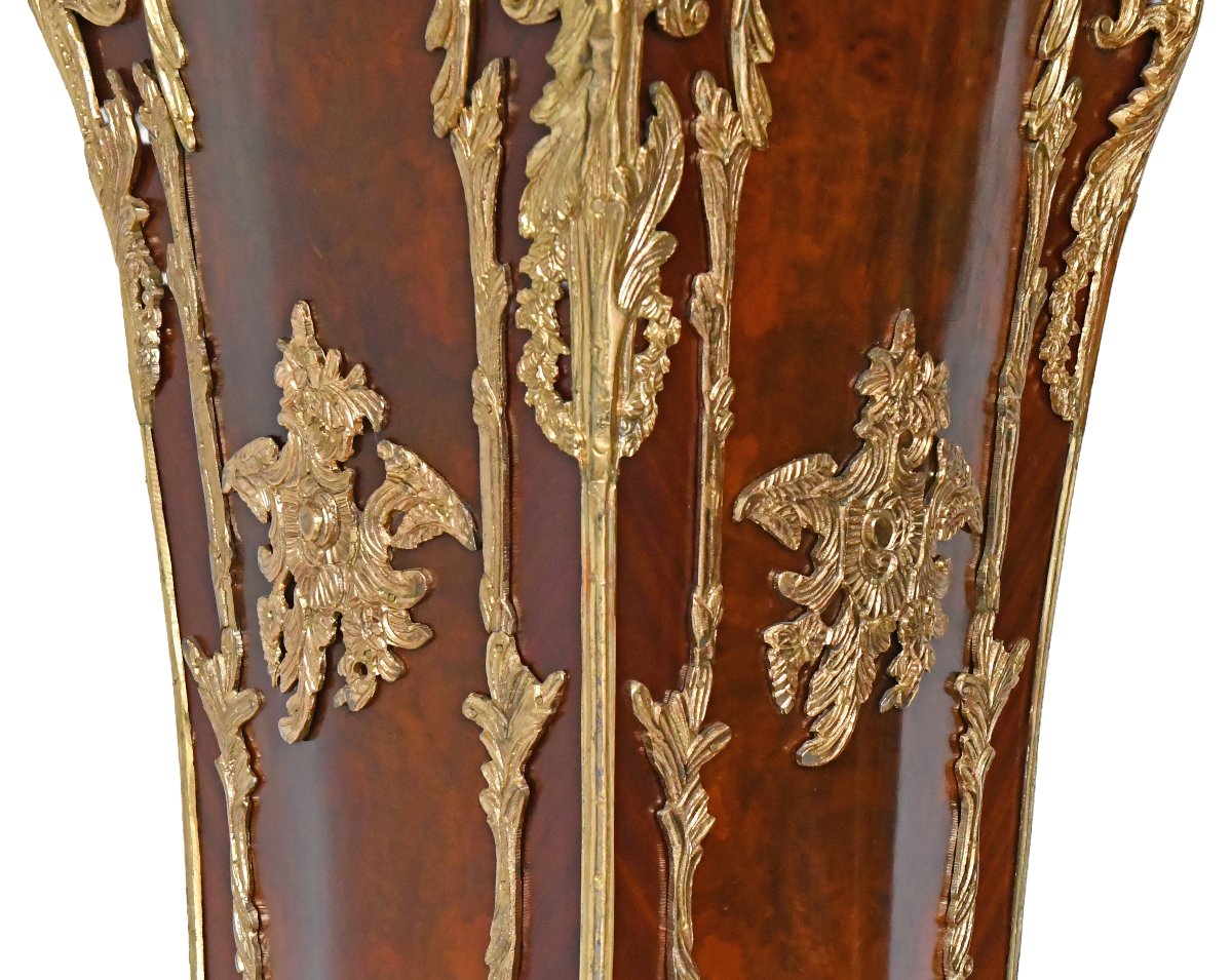 Paire d'importants piédestal de style Louis XV -photo-3