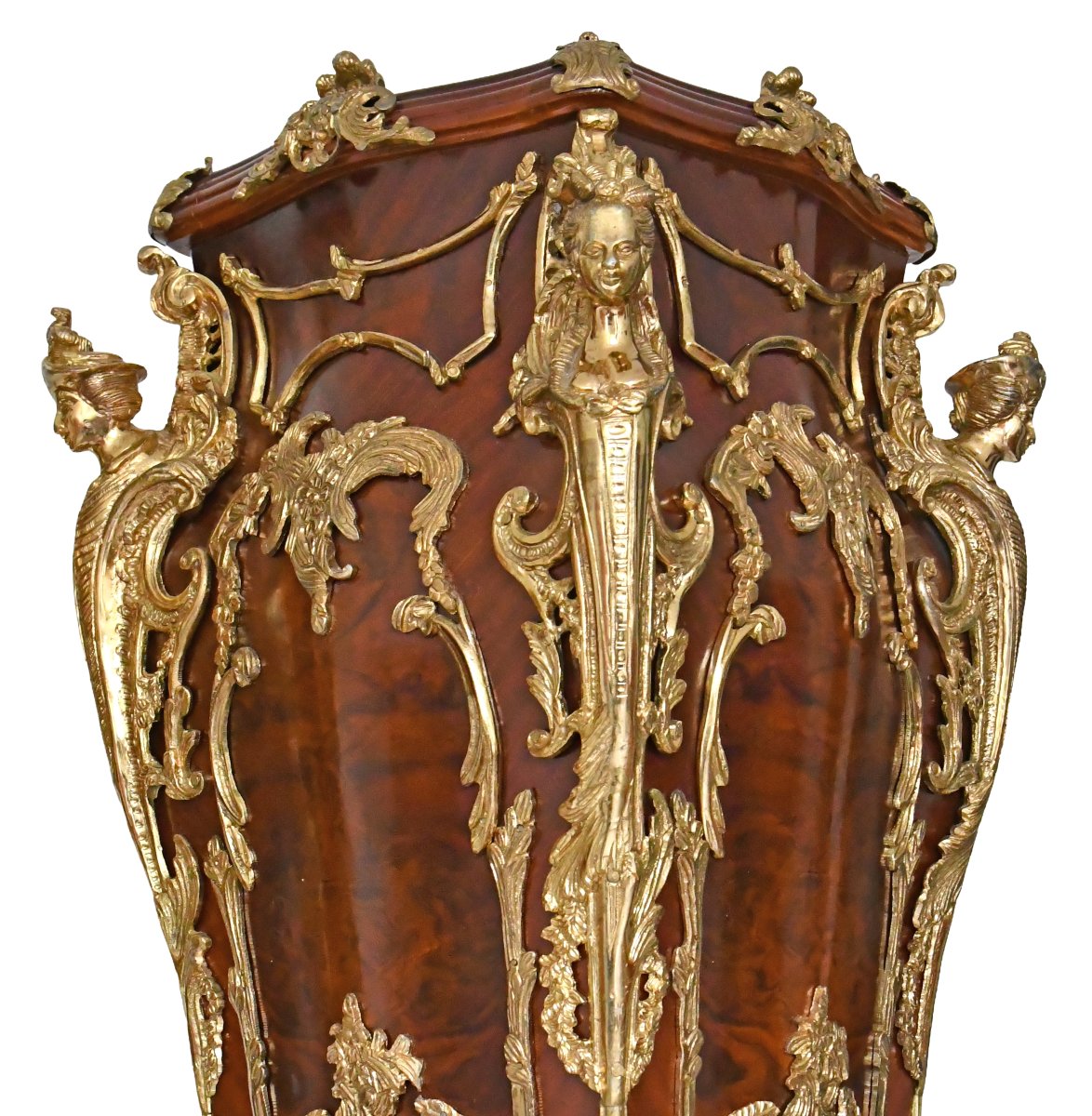 Paire d'importants piédestal de style Louis XV -photo-2