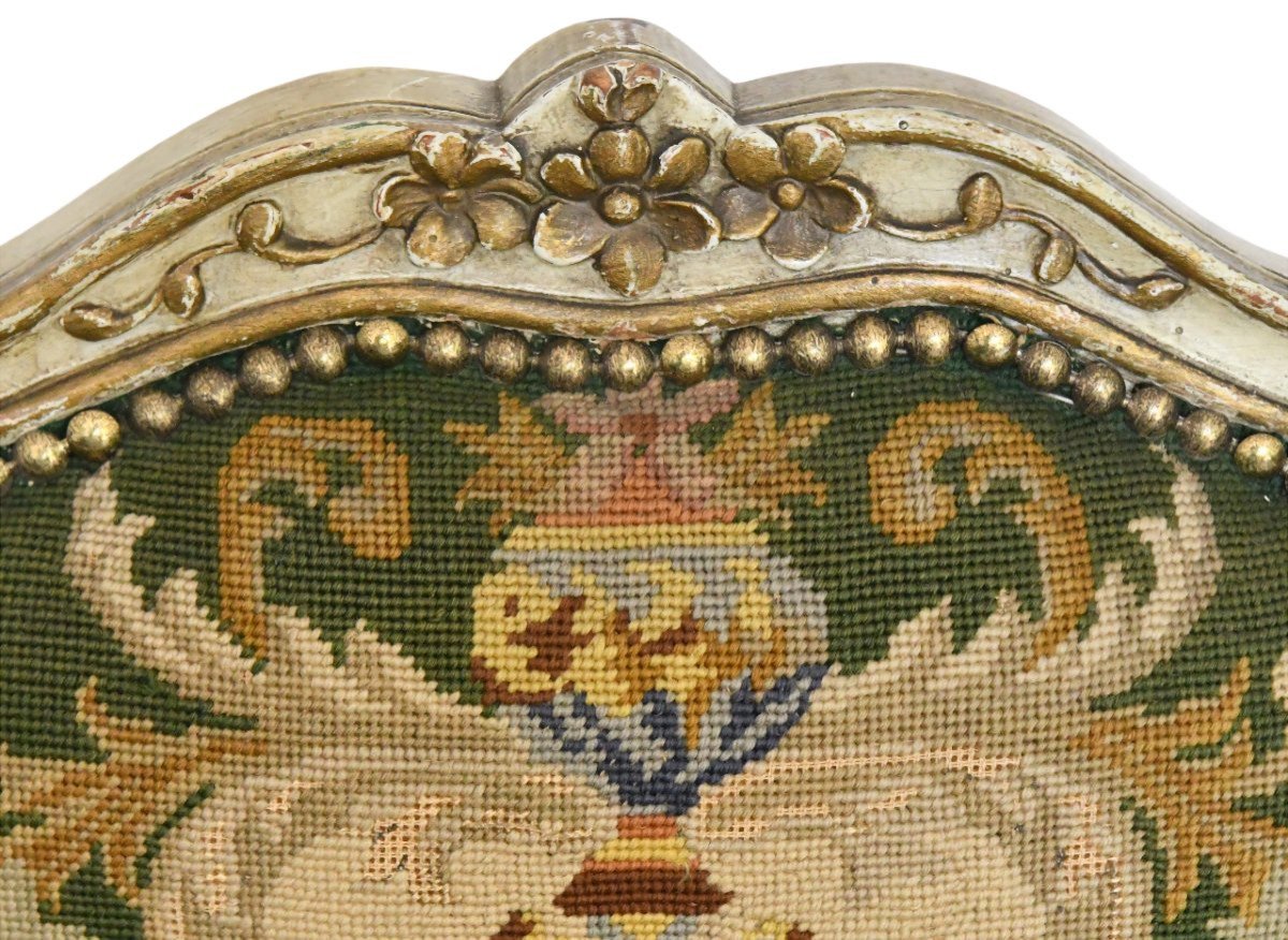 Antique Louis XV Chair Stamped By Claude-françois Drouilly, Who Was Admitted As A Master On July 27, 1748 -photo-3