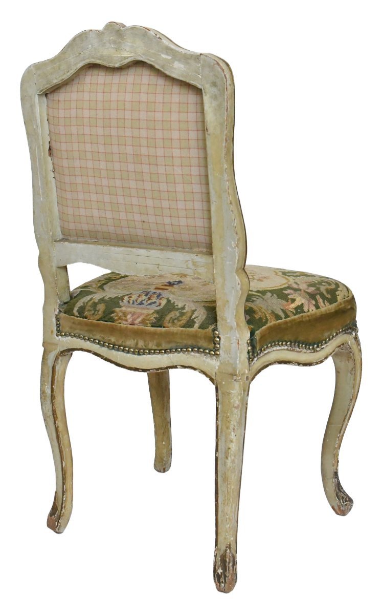 Antique Louis XV Chair Stamped By Claude-françois Drouilly, Who Was Admitted As A Master On July 27, 1748 -photo-3