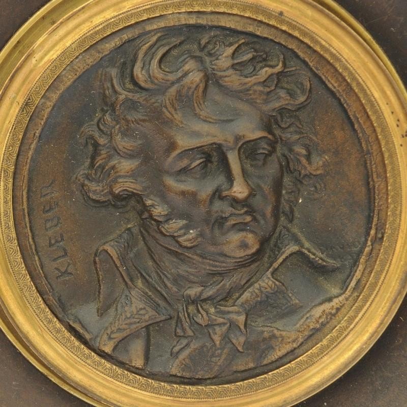 Médaillon en bronze Jean-Baptiste Kléber par sculpteur Pierre Jean David D’angers (1788-1856)-photo-2