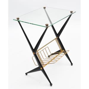 Magazine Rack Table, Jarden France, 1960s