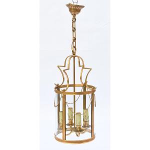Four-light Gilded Brass Lantern