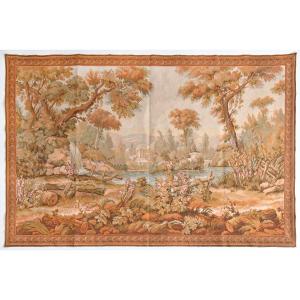 Mechanical Tapestry Representing Green Landscape 
