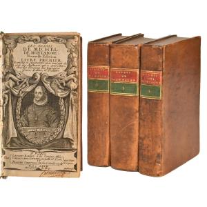 Michel De Montaigne "the Essays" Edition Rondet, Journel And Chevillion In Paris, 1659 And 1669