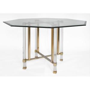 Table Hollywood Regency des années 1970 dans le style de Charles Hollis Jones 