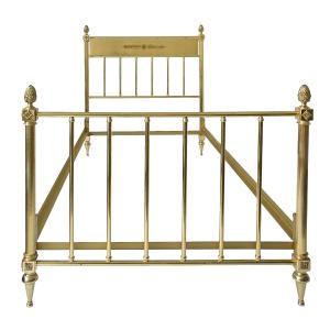 Empire-style Brass Slatted Bed