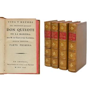 "Vida y hechos del Ingenioso Hidalgo Don Quixote de la Mancha", 4 vol. 1770