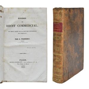 Études de droit commercial, Paris, Alex-Gobelet, 1833
