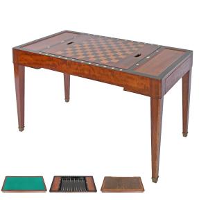 Table tric-trac de style Louis XVI 