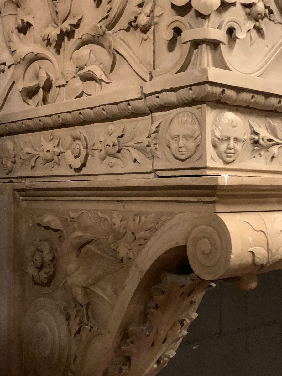 Eclectic Marble Fireplace, 19th Century-photo-7