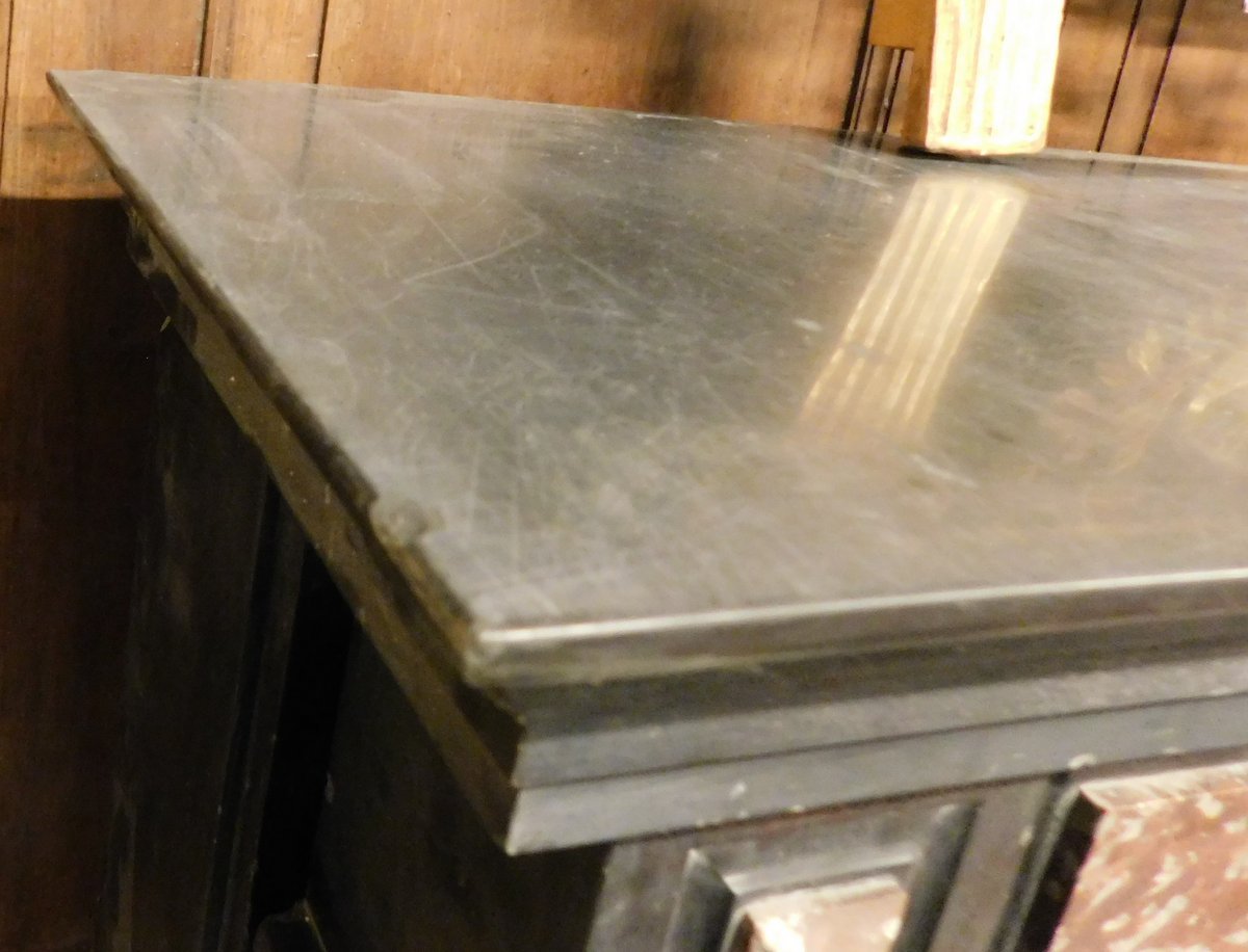 Black Marble Fireplace, 19th Century-photo-2