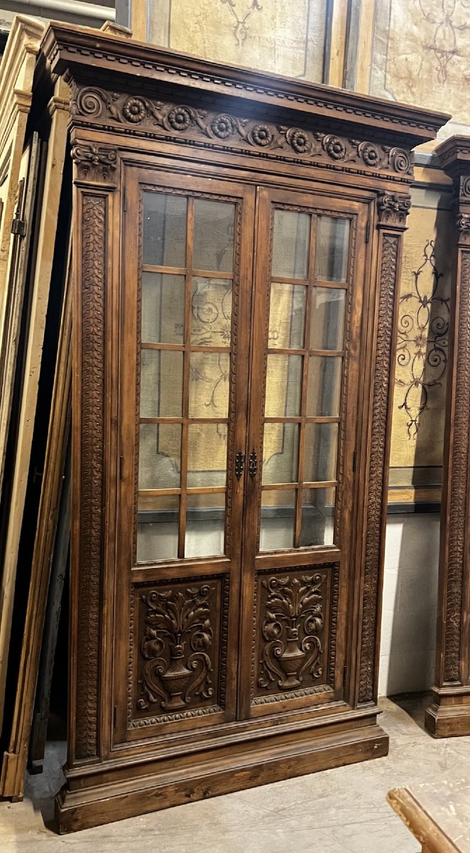 Pair Of Display Cabinets With Glass Doors, 18th Century-photo-2