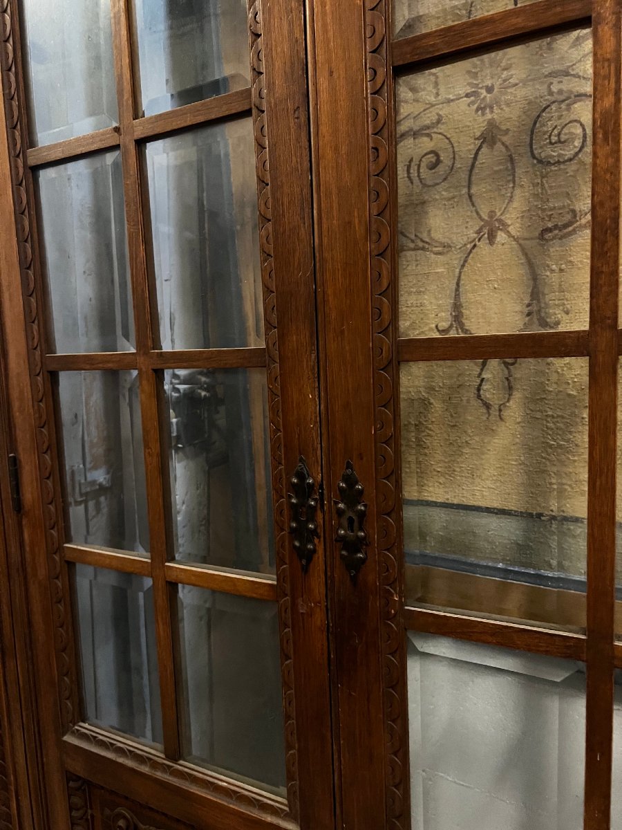Pair Of Display Cabinets With Glass Doors, 18th Century-photo-4