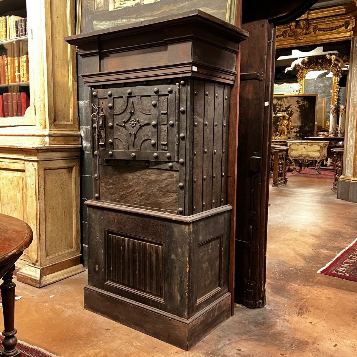 Antique Iron-clad Safe, 18th Century