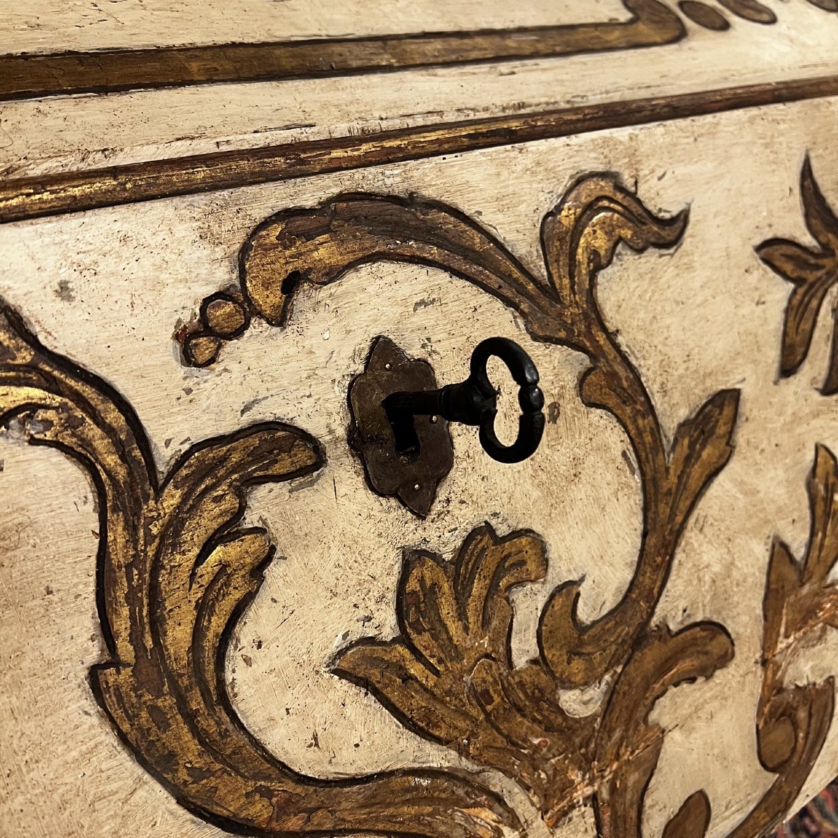 Lacquered And Gilded Flip-top, 18th Century-photo-4