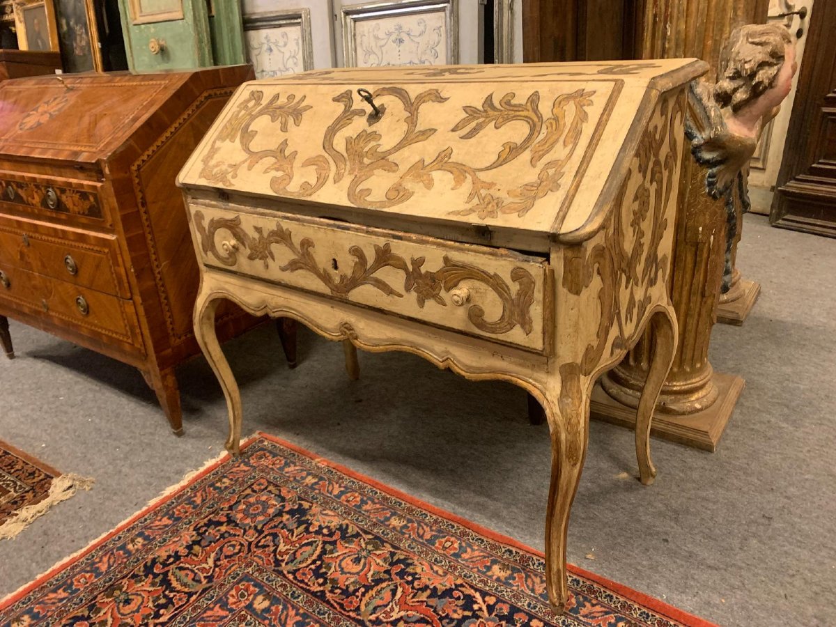 Lacquered And Gilded Flip-top, 18th Century-photo-8