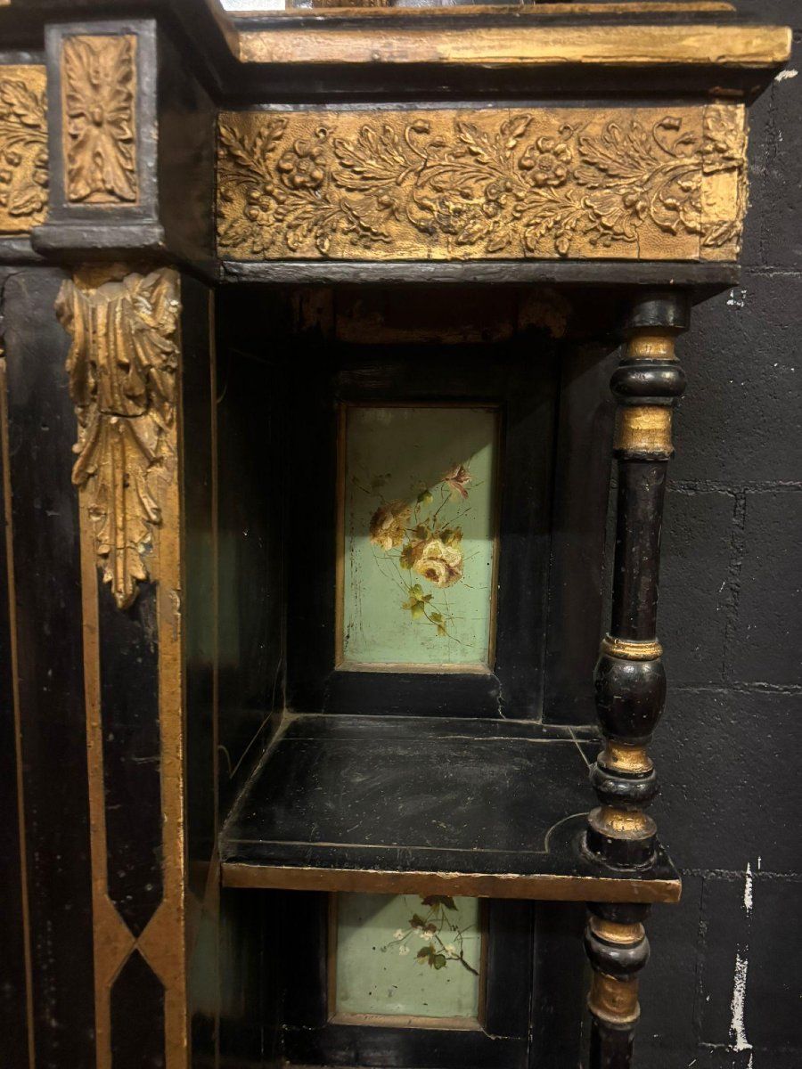 Important Piece Of Furniture With A Mirror, Late 19th Century-photo-3