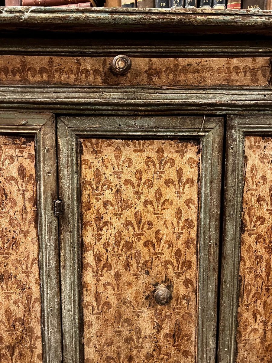 Antique Lacquered Sideboard, 18th Century-photo-3