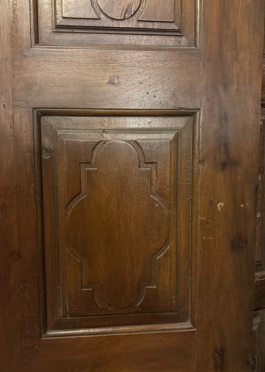 Porte à un vantail en noyer, XVIIIe siècle-photo-4