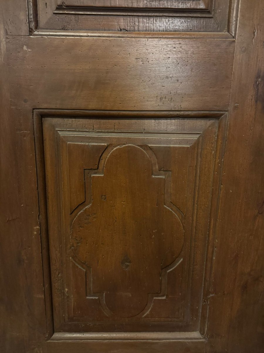 Porte à un vantail en noyer, XVIIIe siècle-photo-2