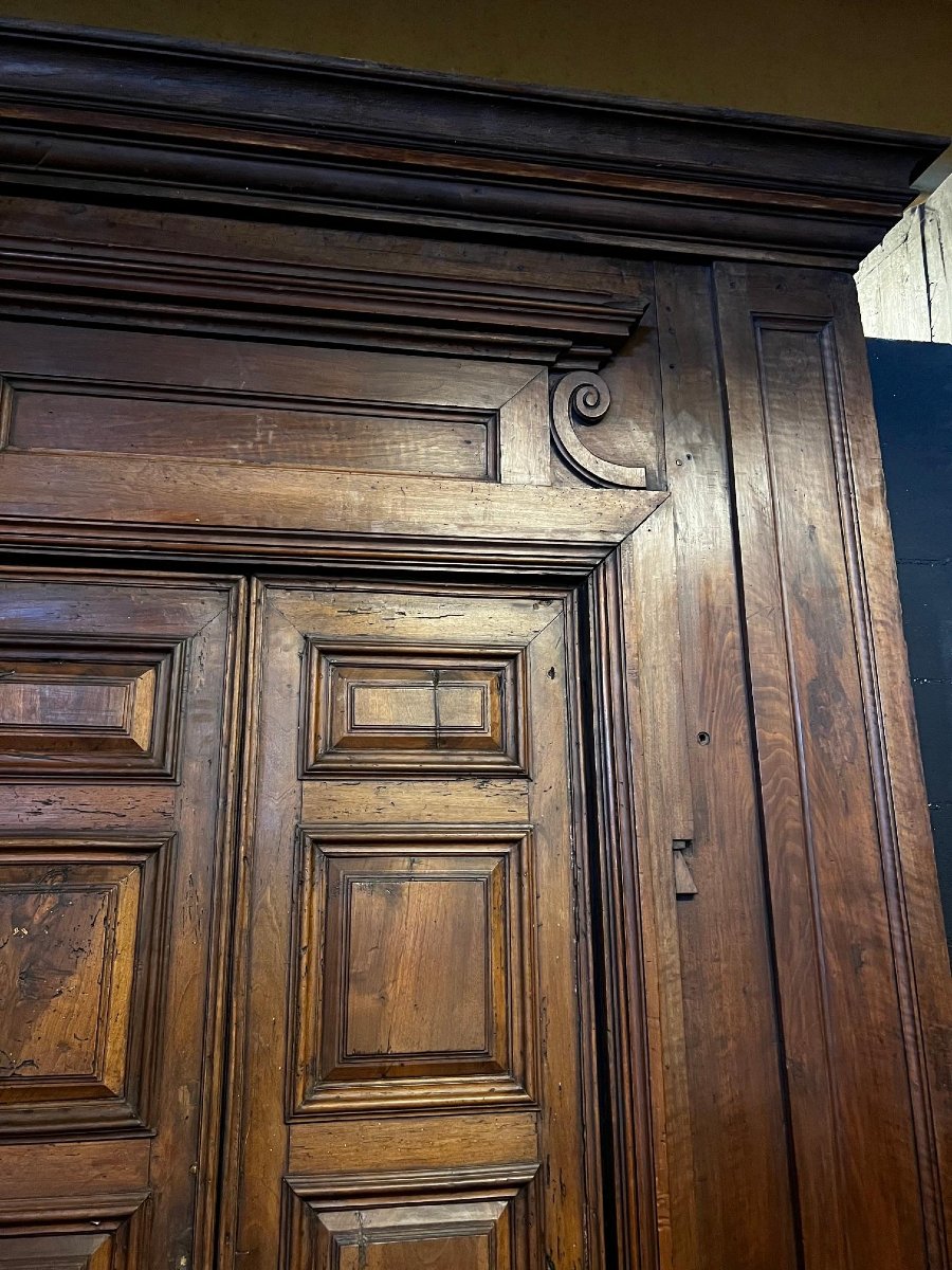 Porte complète avec portail en noyer, XVIe/XVIIIe siècle-photo-4