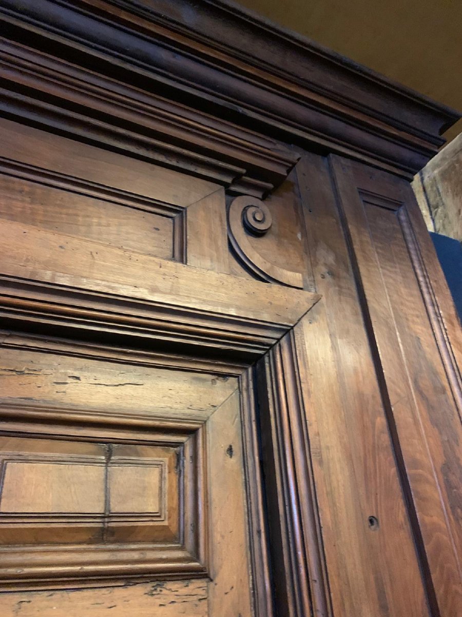 Porte complète avec portail en noyer, XVIe/XVIIIe siècle-photo-1