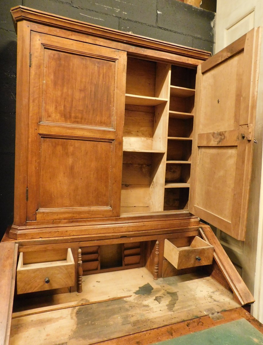 Walnut Chest Of Drawers, 19th Century, From Piedmont-photo-2