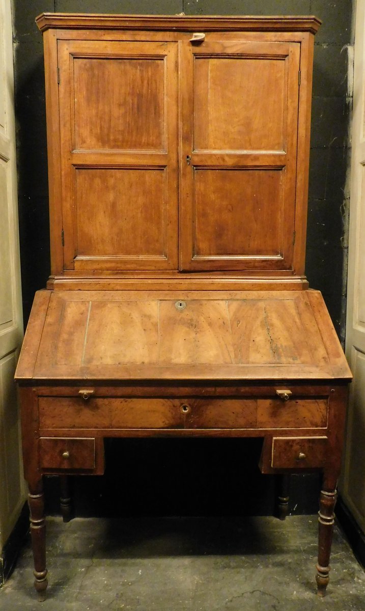 Walnut Chest Of Drawers, 19th Century, From Piedmont