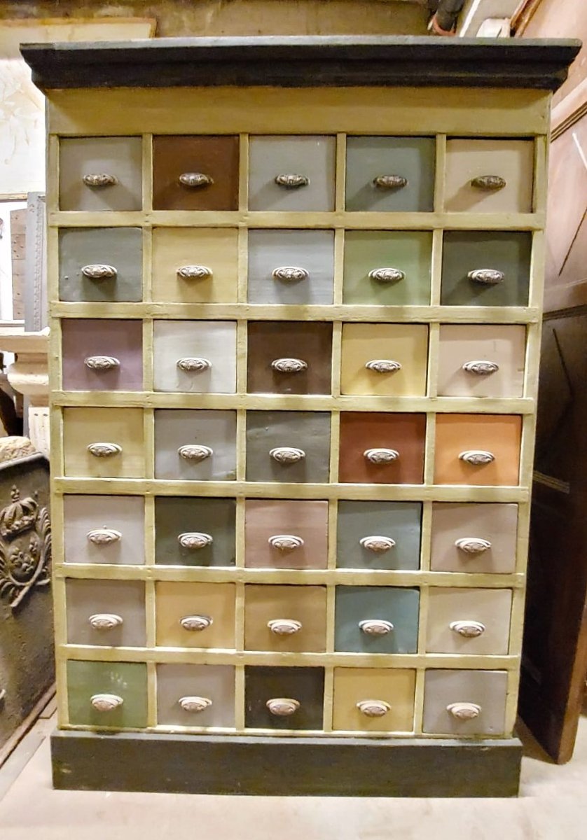 Commode laquée, XIXe siècle-photo-2