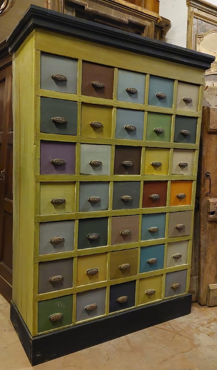 Commode laquée, XIXe siècle-photo-3