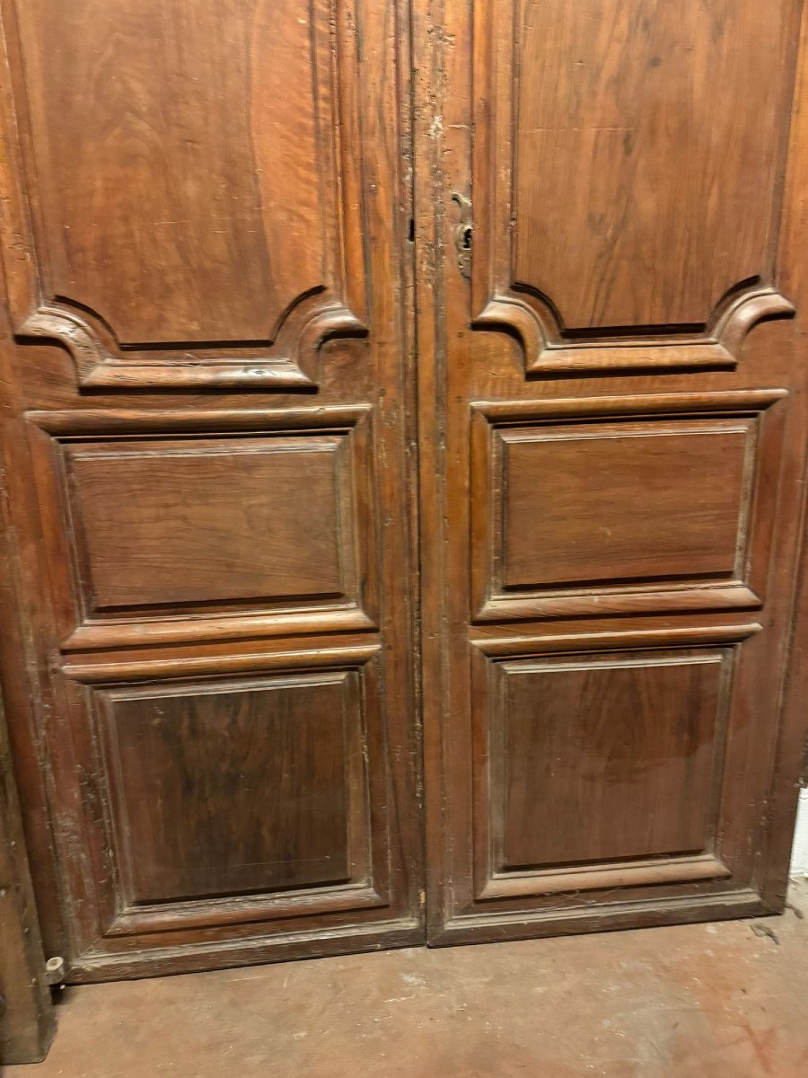 Paire de portes en noyer, XVIIIe siècle, France-photo-2