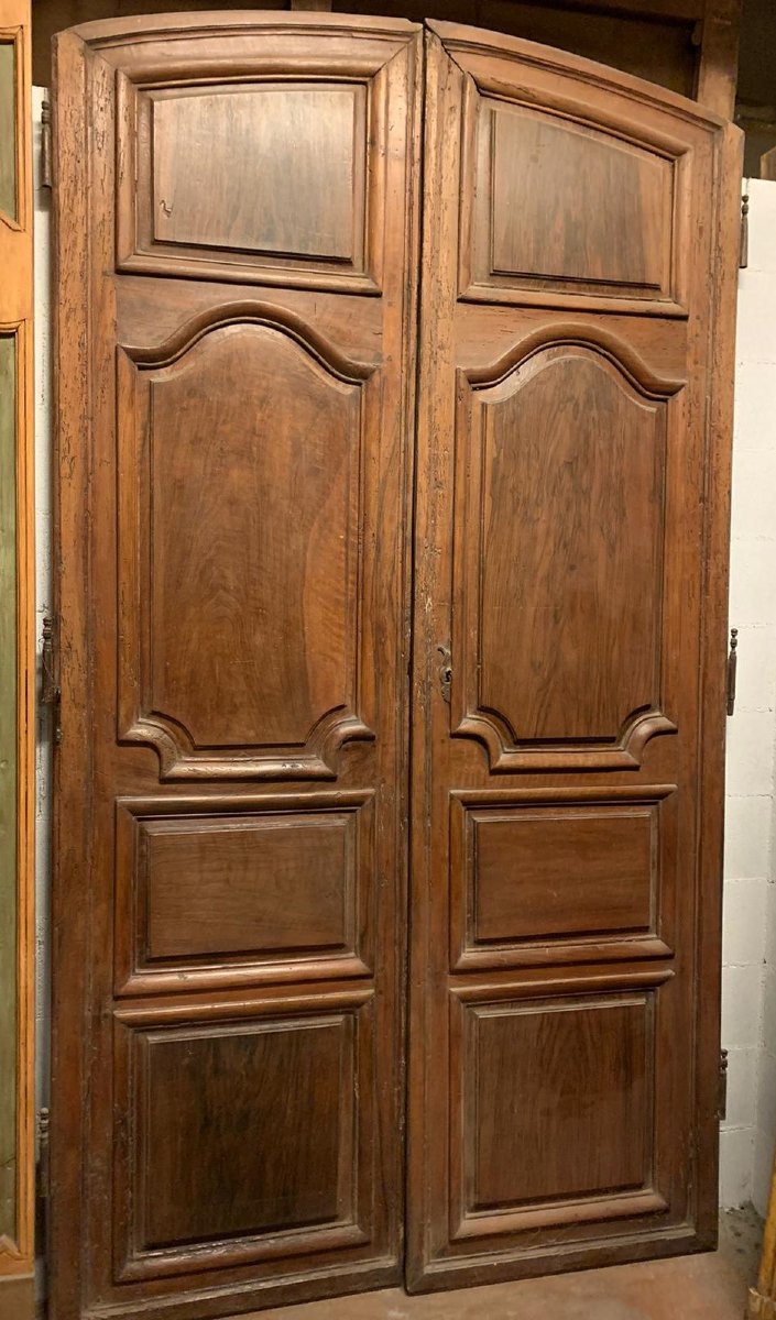 Paire de portes en noyer, XVIIIe siècle, France-photo-4