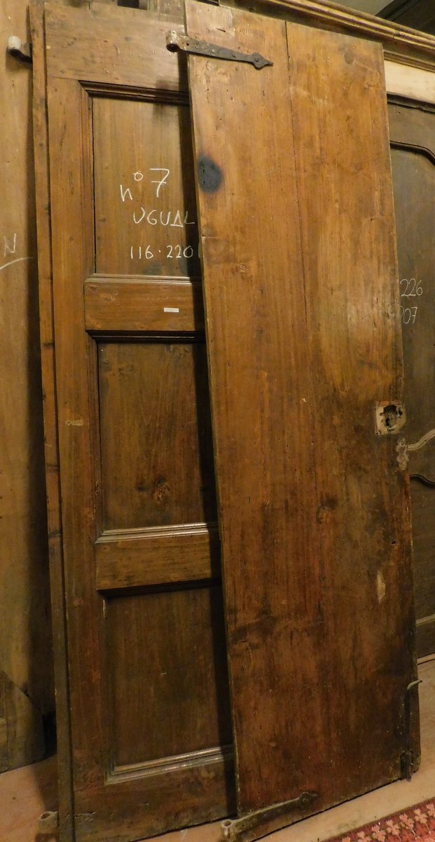 No. 7 Double-leaf Poplar Wood Doors, 18th Century, From Central Italy, Opening Cm -photo-3