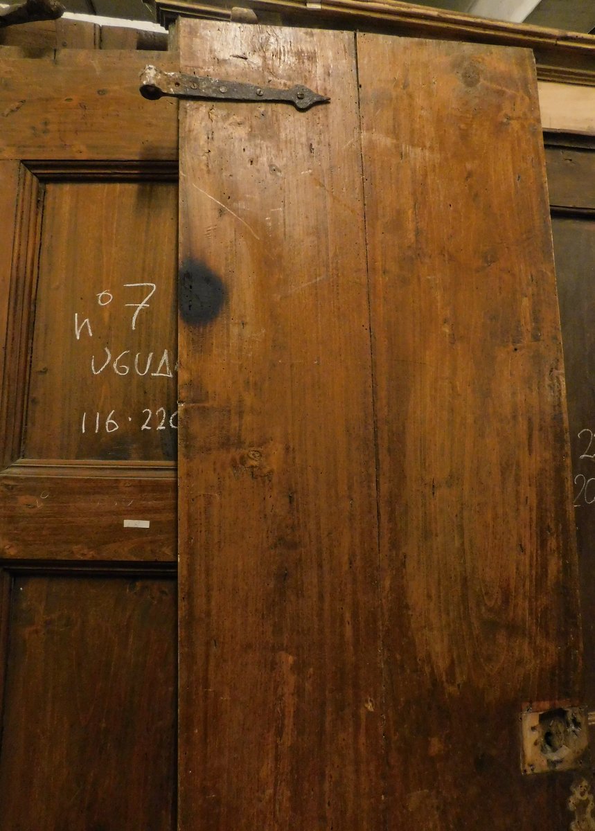 No. 7 Double-leaf Poplar Wood Doors, 18th Century, From Central Italy, Opening Cm -photo-4