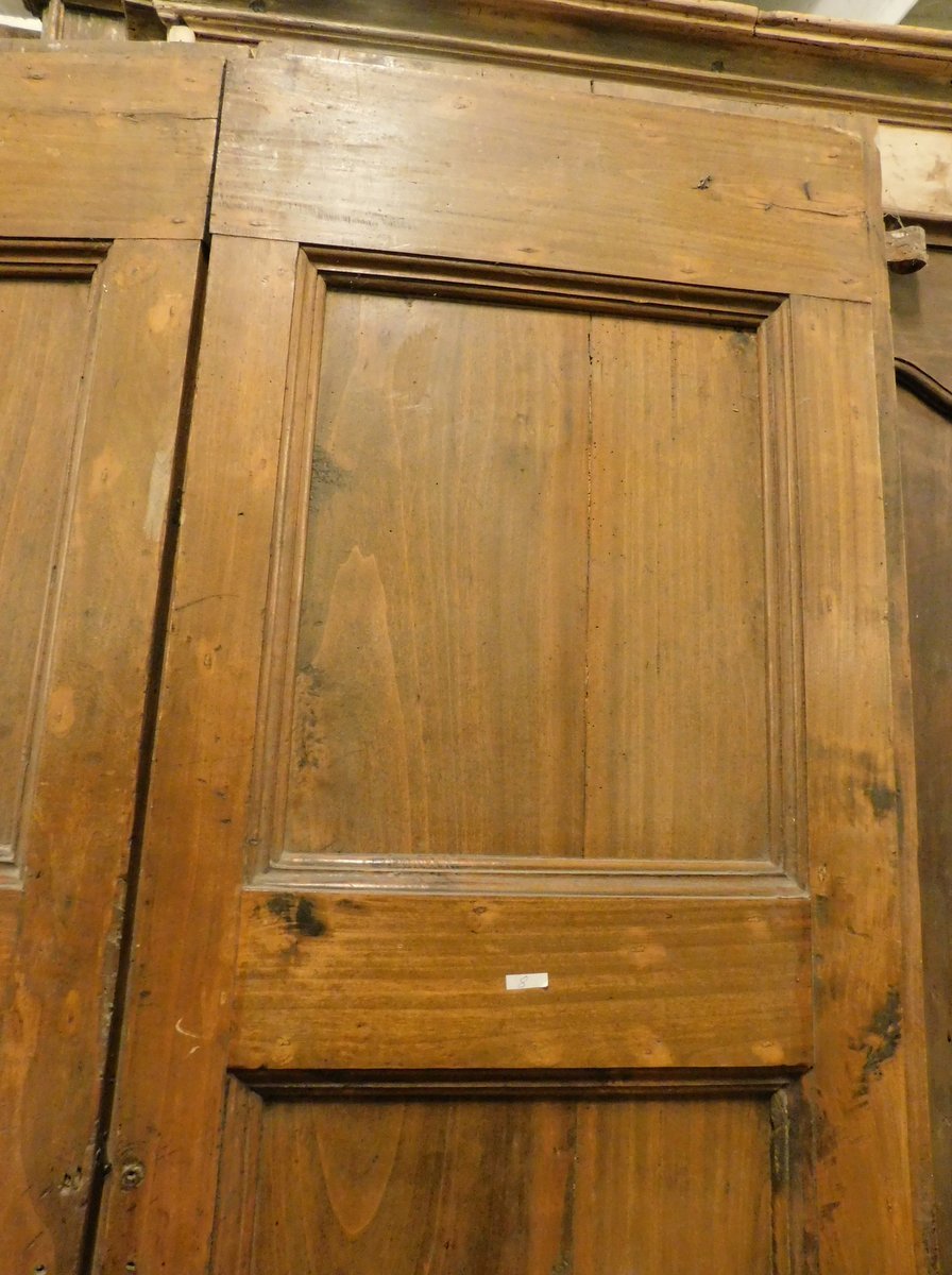 No. 7 Double-leaf Poplar Wood Doors, 18th Century, From Central Italy, Opening Cm -photo-1