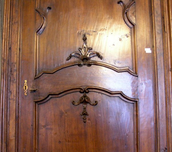 No. 2 Arched Single-leaf Doors, Made Of Wood, 18th Century-photo-4