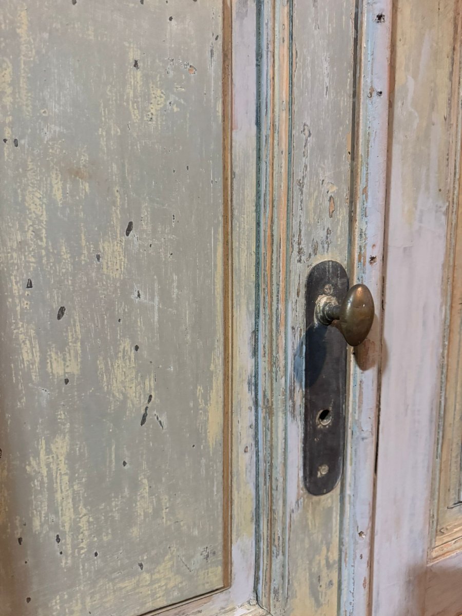 No. 11 Double-leaf Doors Made Of Lacquered Wood, 19th Century-photo-2